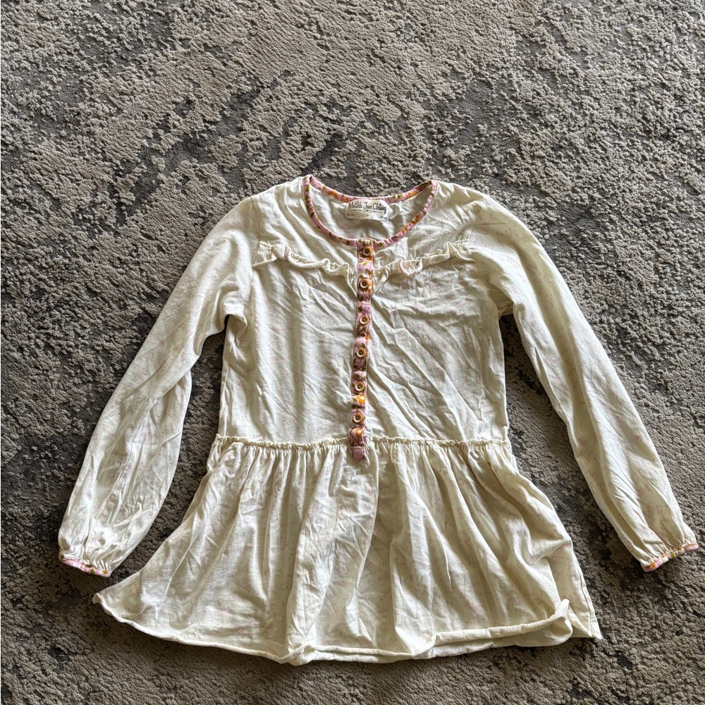 Matilda Jane Cream Blouse with Button Accents